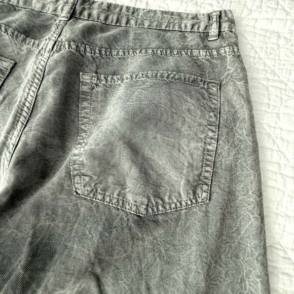 Zara Gray Flare Wide Leg Jeans High-Waisted - Picture 9 of 11